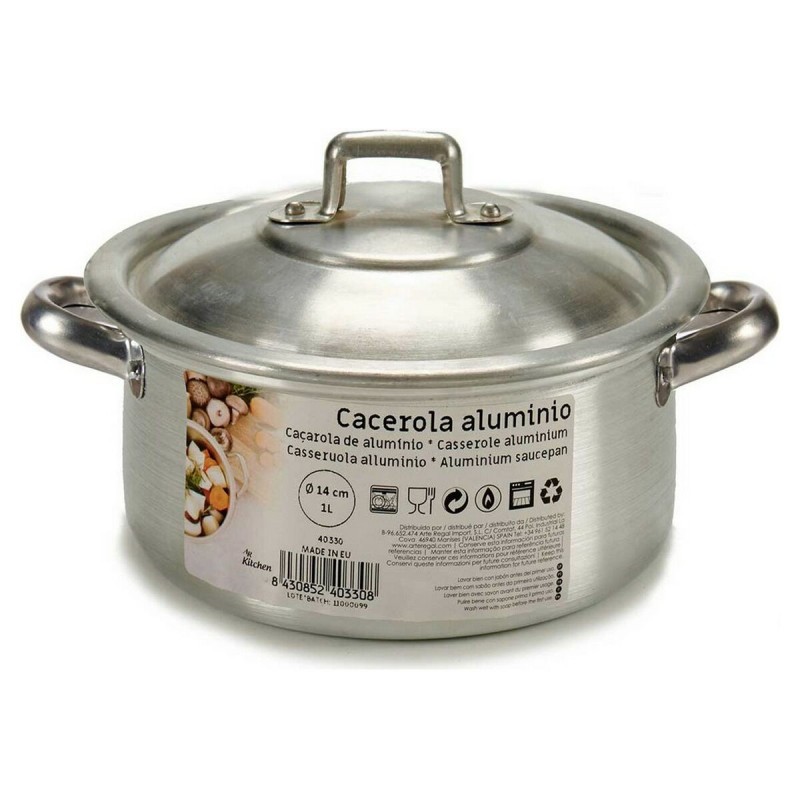 Casseruola Kinvara 100002 Argentato 1 L