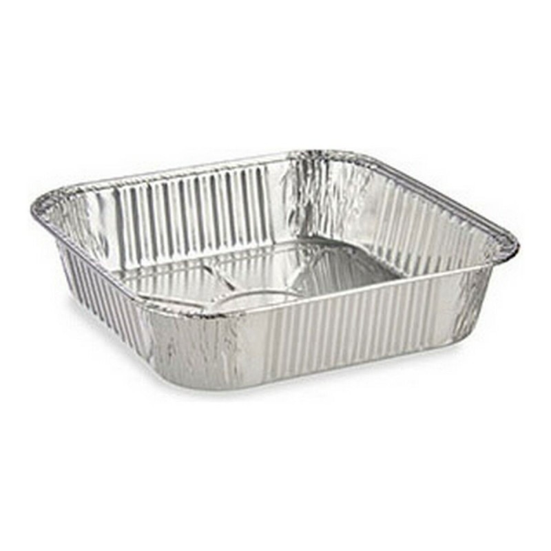 Set di Vassoi Kinvara 23241 Argentato Alluminio 20,5 x 6,5 x 20,5 cm
