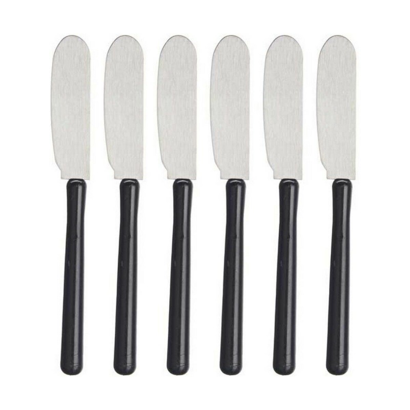 Coltello per Spalmare Kinvara Nero Argentato Plastica 1 x 20 x 13 cm