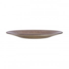 Piatto da pranzo Vivalto 3239121P-5 Dorato Vetro 21 x 2 x 21 cm