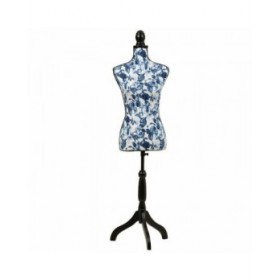 Manichino Alexandra House Living Azzurro Poliestere Legno Polietilene Pino Legno MDF 37 x 168 x 24 cm