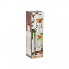 Borraccia Pasabahce Hoop Trasparente Naturale Sughero Vetro 1,07 L