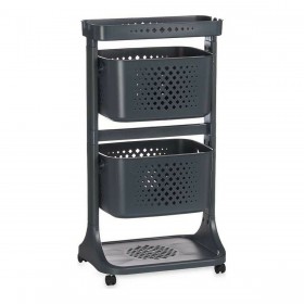 Carrello per Verdure Kinvara TP-747-2 Antracite polipropilene Plastica 38 x 81,2 x 43,6 cm