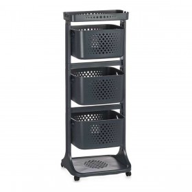 Carrello per Verdure Kinvara TP-749 Antracite polipropilene Plastica 33 x 11,2 x 42,5 cm