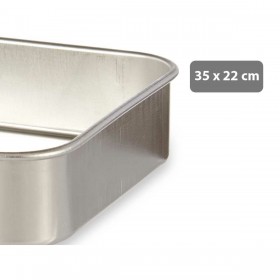 Pentola per arrosto Kinvara 100152 Argentato Alluminio 23,5 x 6 x 36 cm