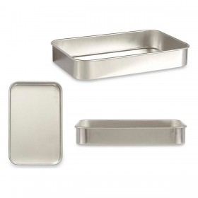 Pentola per arrosto Kinvara 100152 Argentato Alluminio 23,5 x 6 x 36 cm