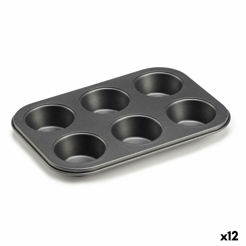 Stampo da Forno Kinvara CK73973 Grigio scuro 18,7 x 3,5 x 26,5 cm (6 Pezzi) (12 Unità)