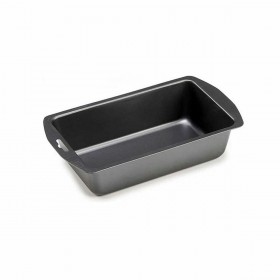 Stampo Rettangolare Kinvara CK56483-24 Grigio scuro Acciaio al carbonio 13 x 6,3 x 30 cm (12 Unità)