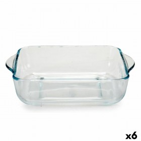 Vassoio da Forno Pasabahce Borcam 1,9 L 22 x 6 x 25,5 cm Con manici (6 Unità)