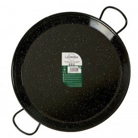 Padella Nero Acciaio Smaltato Ø 46 cm (4 Unità)