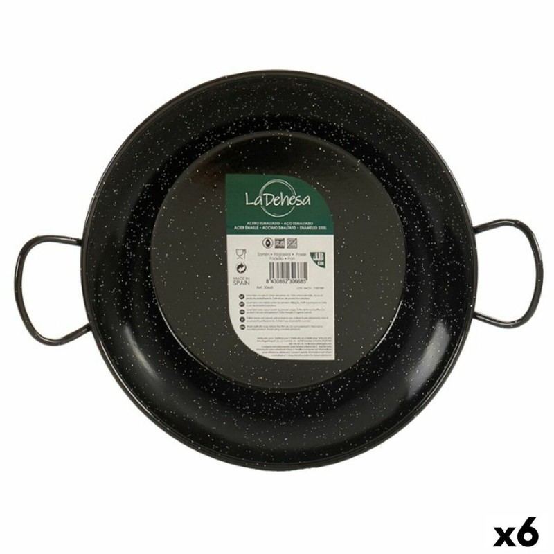 Paellera Ø 24 cm Acciaio Smaltato (6 Unità)