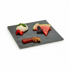 Vassoio per aperitivi Kinvara 551561 Nero 25 x 0,5 x 25 cm (12 Unità)