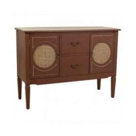 Credenza Alexandra House Living Marrone Naturale Rattan Legno di abete 40 x 78 x 106 cm