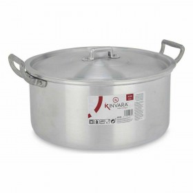 Casseruola con coperchio Kinvara 100008 Argentato 6,5 L 35 x 16 x 28 cm (6 Unità)