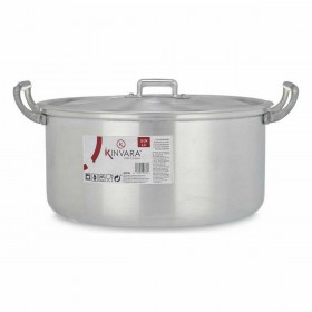 Casseruola con coperchio Kinvara 100008 Argentato 6,5 L 35 x 16 x 28 cm (6 Unità)