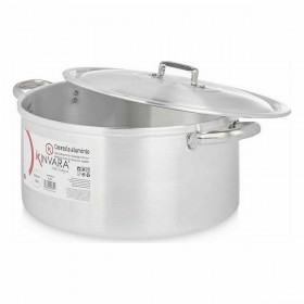 Casseruola con coperchio Kinvara 100011 Argentato 12,5 L (3 Unità)