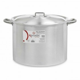 Pentola con Coperchio Kinvara 100042 Argentato Alluminio Ø 36 cm (2 Unità)