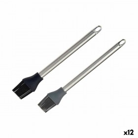 Pennello da Cucina Kinvara KT3657(T/C)HB Silicone Acciaio inossidabile 28 x 4,5 X 2 cm (12 Unità)