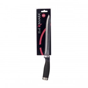 Coltello da Cucina Kinvara KT11-5603-03 Nero Argentato Acciaio inossidabile Plastica 3,5 x 33 x 2 cm (12 Unità)