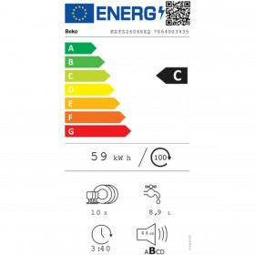 Lavastoviglie BEKO BDFS26046XQ Acciaio 45 cm