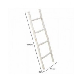 Scaffale Alexandra House Living Bianco Legno di paulownia 3 x 120 x 44 cm Scala