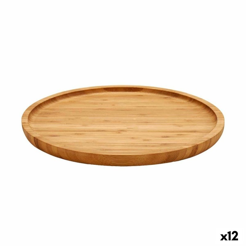 Vassoio per aperitivi Kinvara JWKW-3711-1 Marrone 25 x 1,5 x 25 cm 24,7 x 1,5 x 24,7 cm (12 Unità)