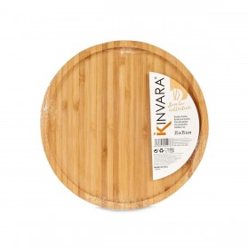 Vassoio per aperitivi Kinvara JWKW-3711-1 Marrone 25 x 1,5 x 25 cm 24,7 x 1,5 x 24,7 cm (12 Unità)