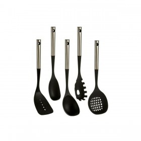 Set di Utensili da Cucina Kinvara KT171055S-S5 Nero Plastica 8,5 x 35 x 20,5 cm (6 Unità)