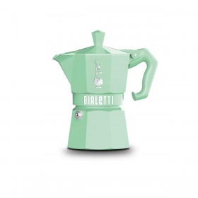 Caffettiera Italiana Bialetti MOKA EXCLUSIVE GREEN 3T Verde Alluminio 3 Tazze