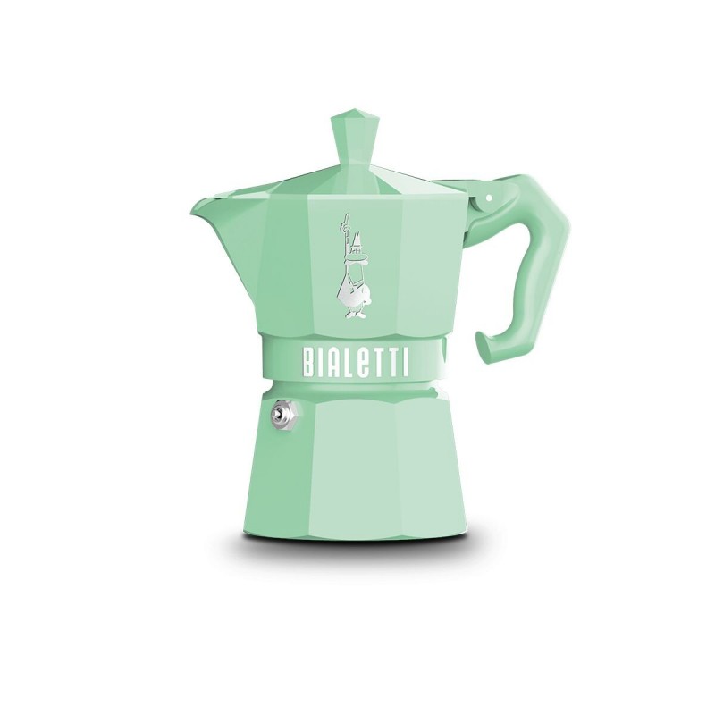 Caffettiera Italiana Bialetti MOKA EXCLUSIVE GREEN 3T Verde Alluminio 3 Tazze