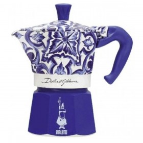 Caffettiera Italiana Bialetti MOKA D&G BLU MEDIT. 6T Azzurro Alluminio 6 Tazze