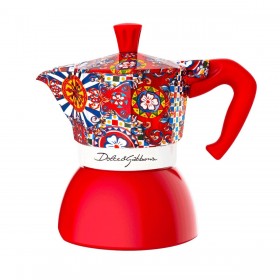 Caffettiera Italiana Bialetti D&G RED 4T Rosso Acciaio inossidabile 4 Tazze