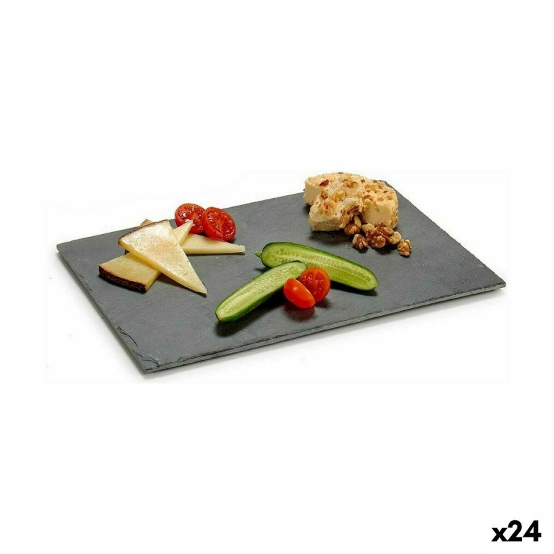 Vassoio per aperitivi Kinvara 551562 Nero 30 x 0,5 x 20 cm (24 Unità)