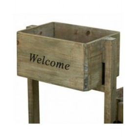 Supporto per Vaso Alexandra House Living Marrone Legno di paulownia 15 x 90 x 124 cm