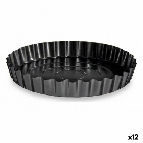 Stampo da Forno Kinvara CK56493 Grigio scuro Metallo Acciaio al carbonio Ø 28 cm (12 Unità)