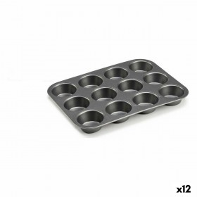 Stampo per Dolci Kinvara CK57179 Grigio scuro Metallo Acciaio al carbonio 20 x 2 x 26 cm (12 Unità)