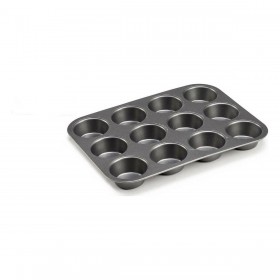 Stampo per Dolci Kinvara CK57179 Grigio scuro Metallo Acciaio al carbonio 20 x 2 x 26 cm (12 Unità)