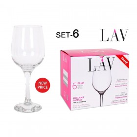 Set di calici da vino LAV Fame high 6 Pezzi (6 Unità)