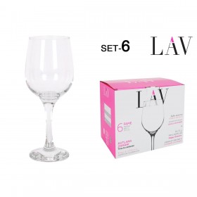 Set di calici da vino LAV Fame high 6 Pezzi (6 Unità)
