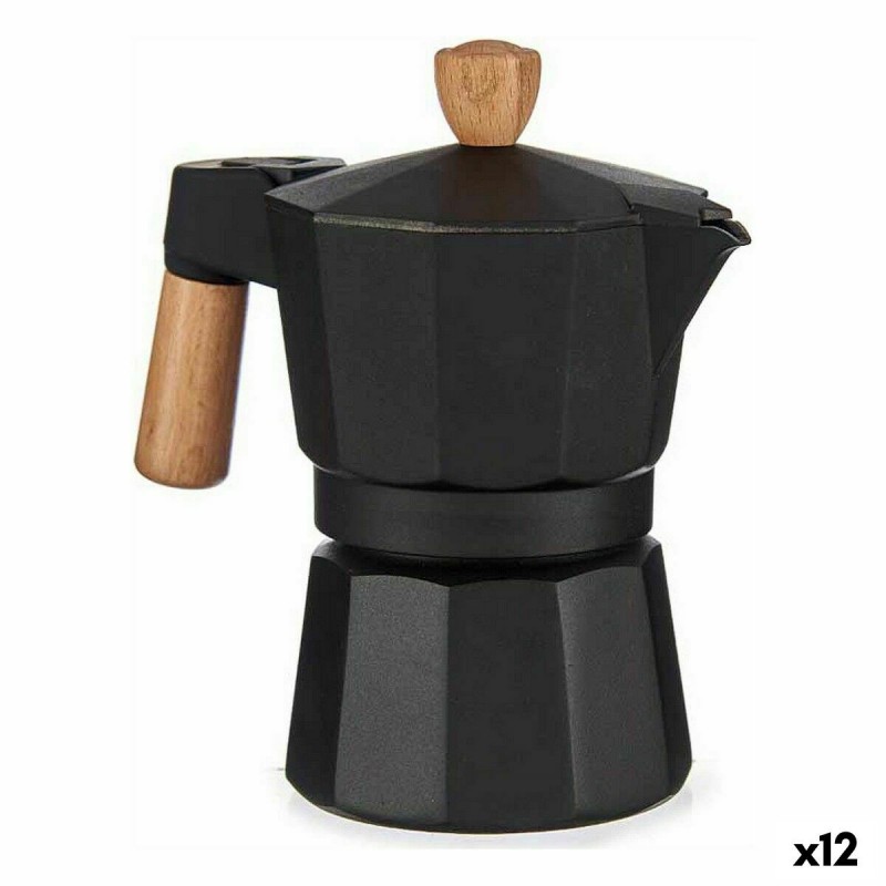 Caffettiera Italiana Kinvara A611BQ-3 T Marrone Nero Legno Alluminio 150 ml (12 Unità)