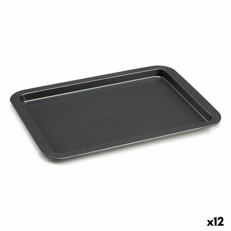 Vassoio da Forno Kinvara CK56483-49 Grigio Metallo 48 x 3 x 33,5 cm (12 Unità)