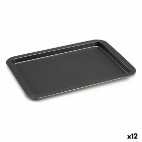 Vassoio da Forno Kinvara CK56483-47 Grigio Metallo 25,3 x 2 x 37 cm (12 Unità)