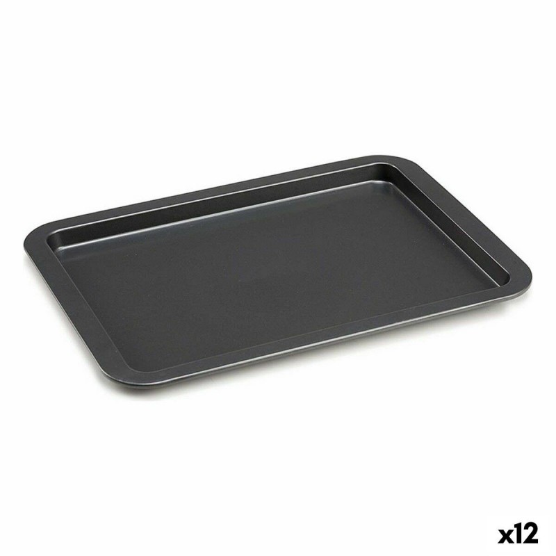 Vassoio da Forno Kinvara CK56483-47 Grigio Metallo 25,3 x 2 x 37 cm (12 Unità)
