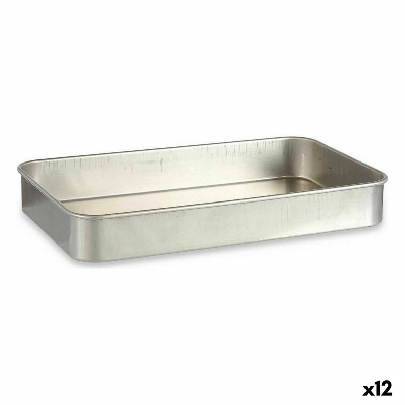 Teglia Kinvara 100154 Argentato Alluminio 28,5 x 6,5 x 46 cm (12 Unità)
