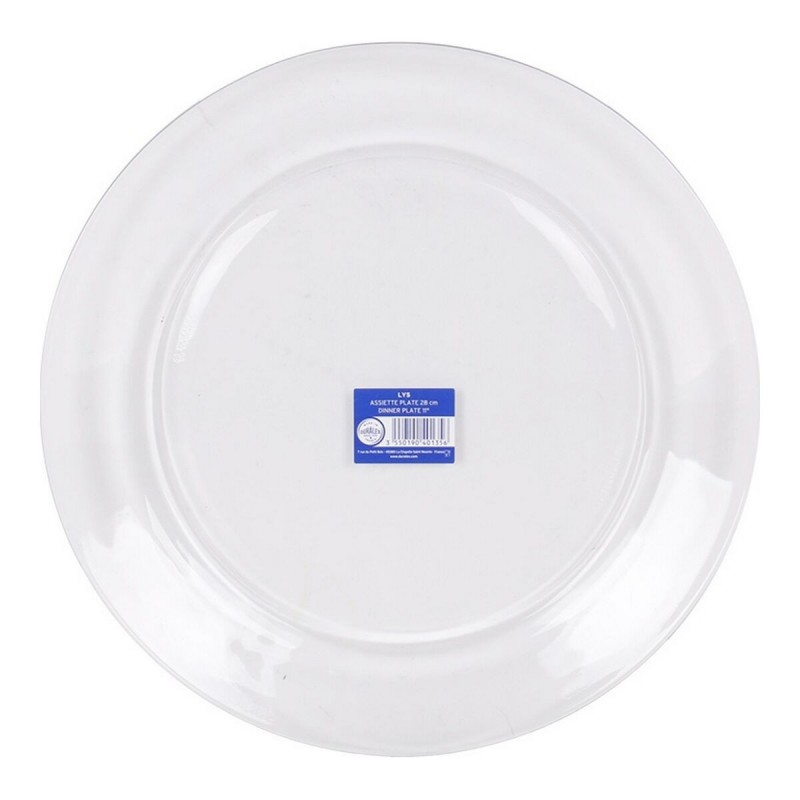 Piatto da pranzo Duralex Lys Trasparente Ø 28 x 28 x 2,5 cm