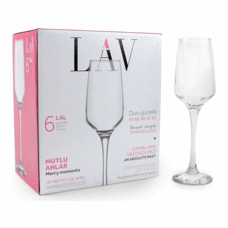 Calice da champagne LAV Lal 6 Pezzi (6 Unità)