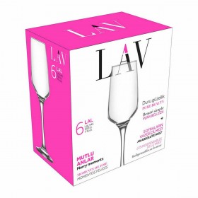 Calice da champagne LAV Lal 6 Pezzi (6 Unità)