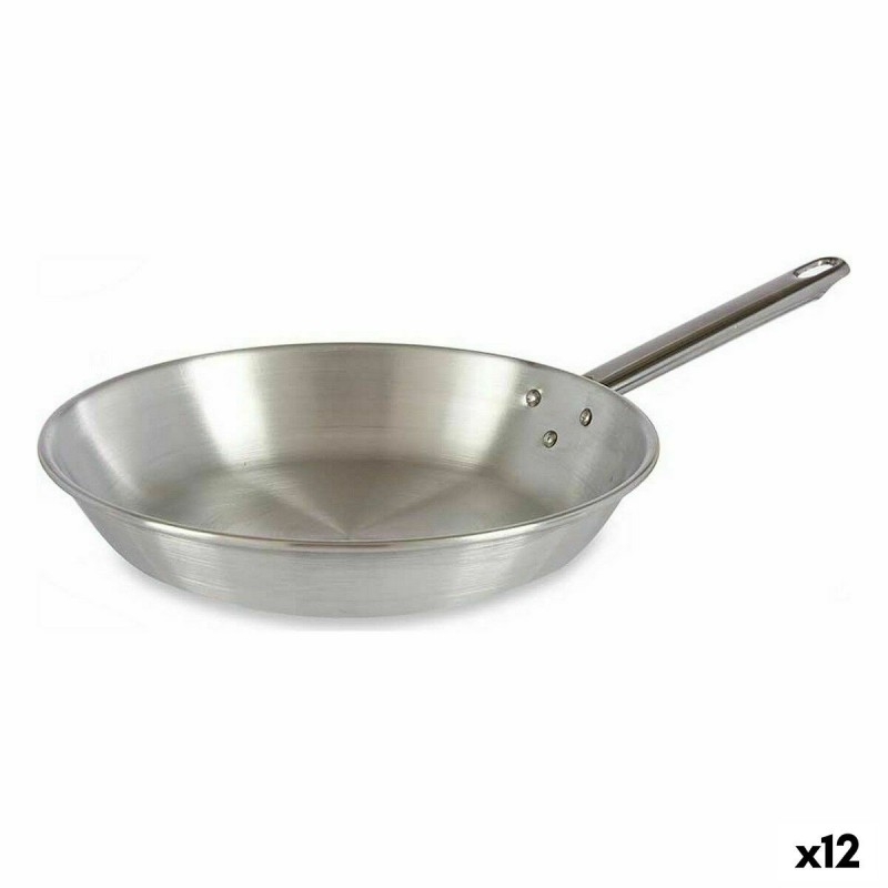 Padella Kinvara 100124 Argentato Alluminio Ø 26 cm (12 Unità)