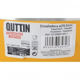 Insalatiera Quttin Acciaio (ø 29,5 x 14,3 cm)