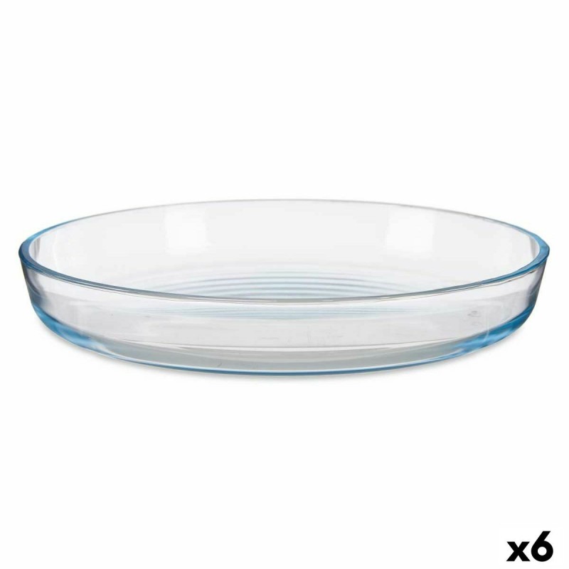 Vassoio da Forno Vivalto 45214 Trasparente Vetro Borosilicato 31,5 x 5 x 31,5 cm (6 Unità)
